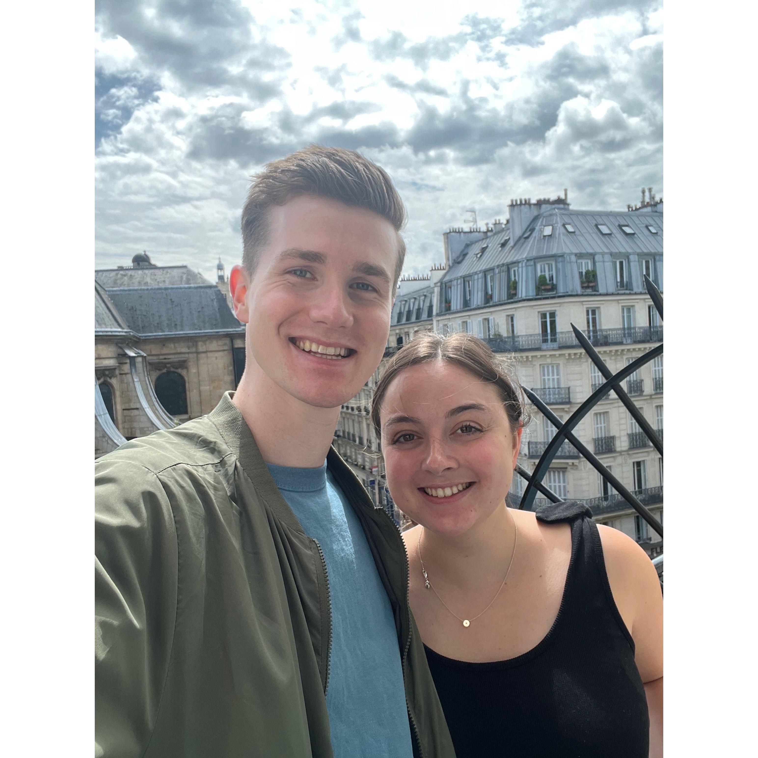 Balcony of our hotel in Paris, summer 2023