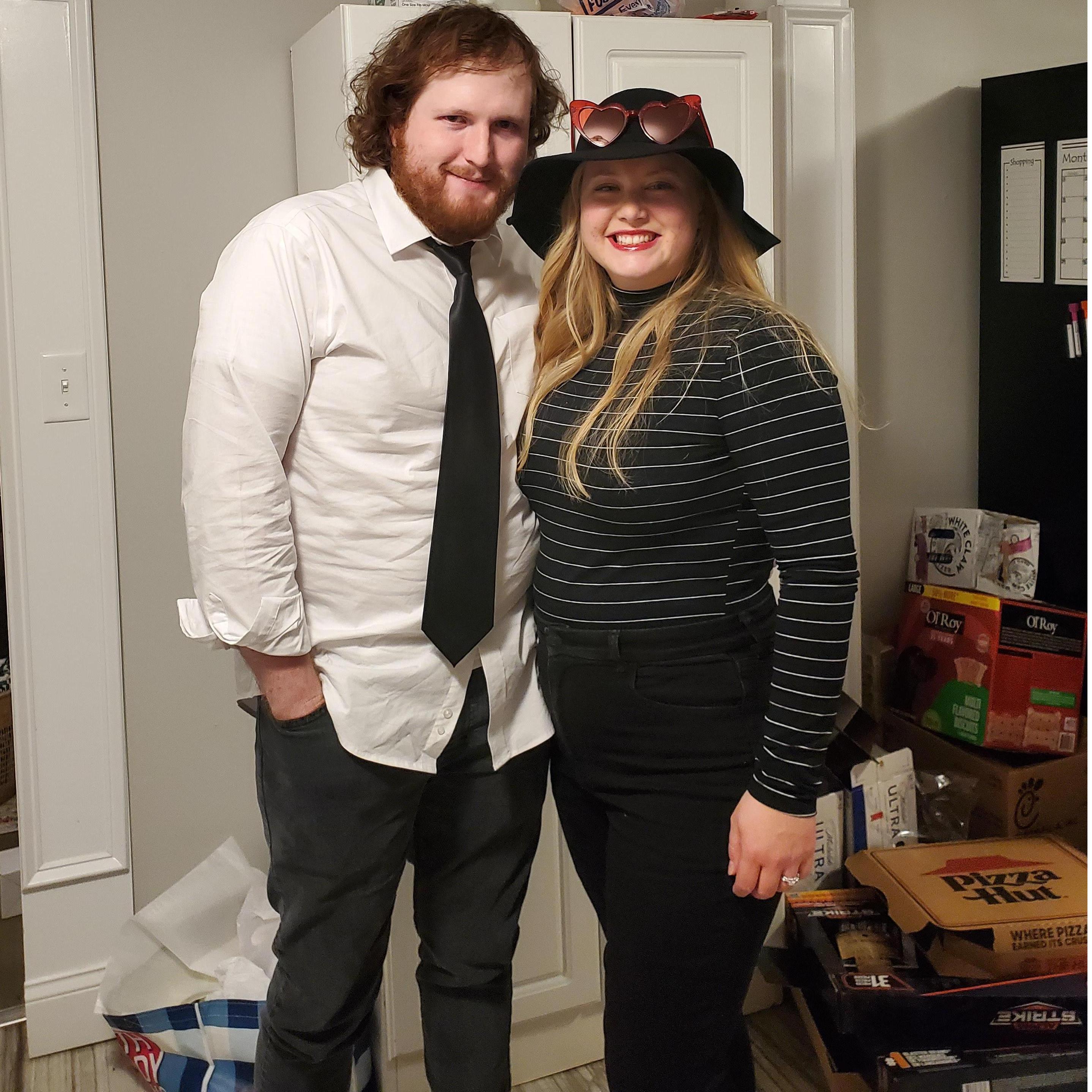 Dressed up as Taylor Swift and Ed Sheeran for a Halloween party the night we got engaged