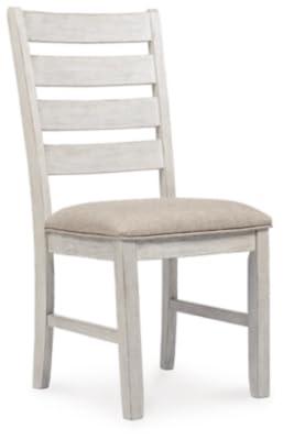 Signature Design by Ashley Skempton 20" Modern Farmhouse Dining Room Chair, 2 Count, Whitewash