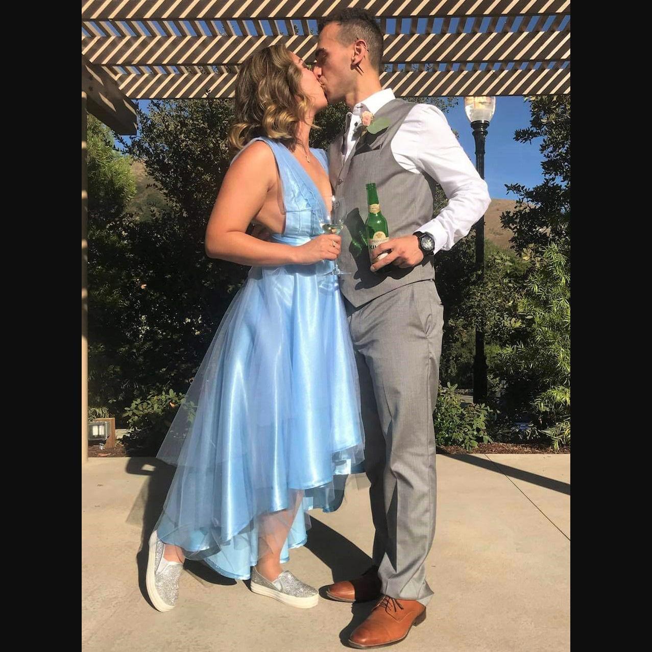 Three months in she was already meeting the entire family at his brother's wedding. Truly a Cinderella fairytale.