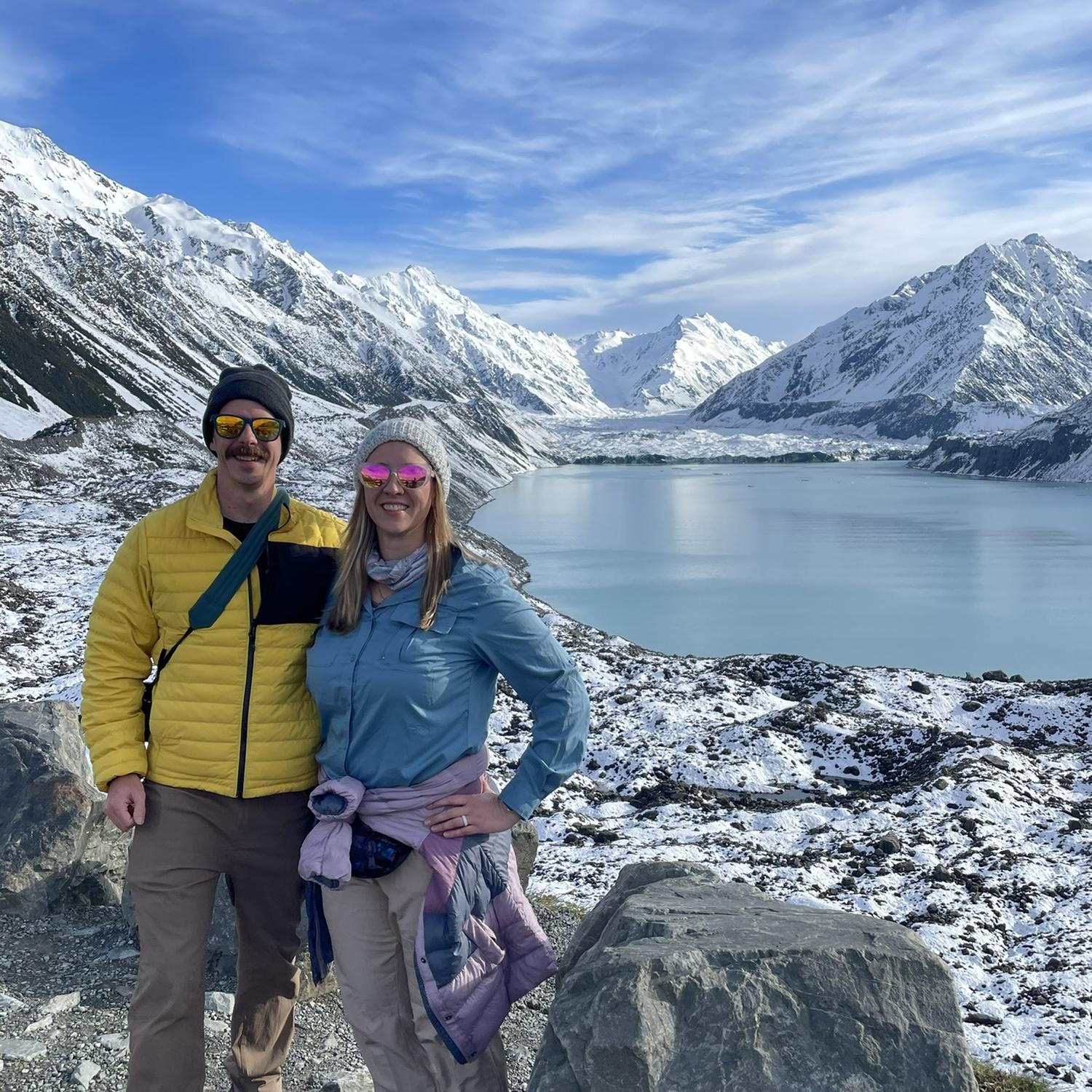 Tasman Glacier in New Zealand