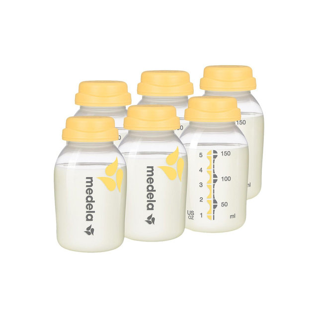 Medela Breast Milk Collection and Storage Bottles with Solid Lids - 6pk/5oz