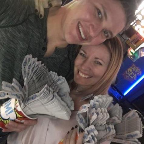 Winning all the tickets at Dave and Buster's!