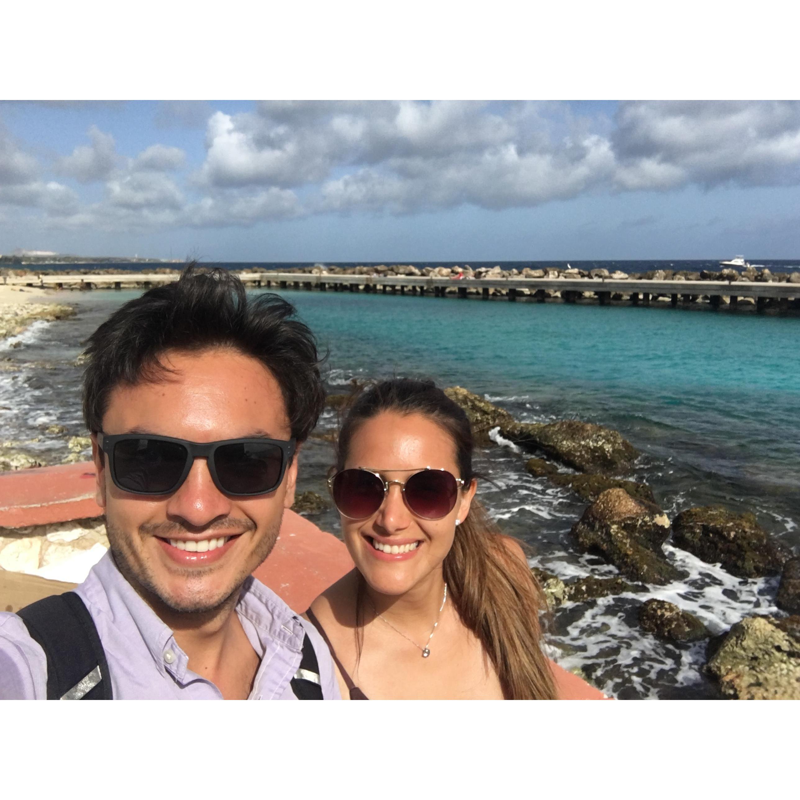 Enamorandome de la mujer de mis sueños en otro lugar más del mundo, Bonaire!