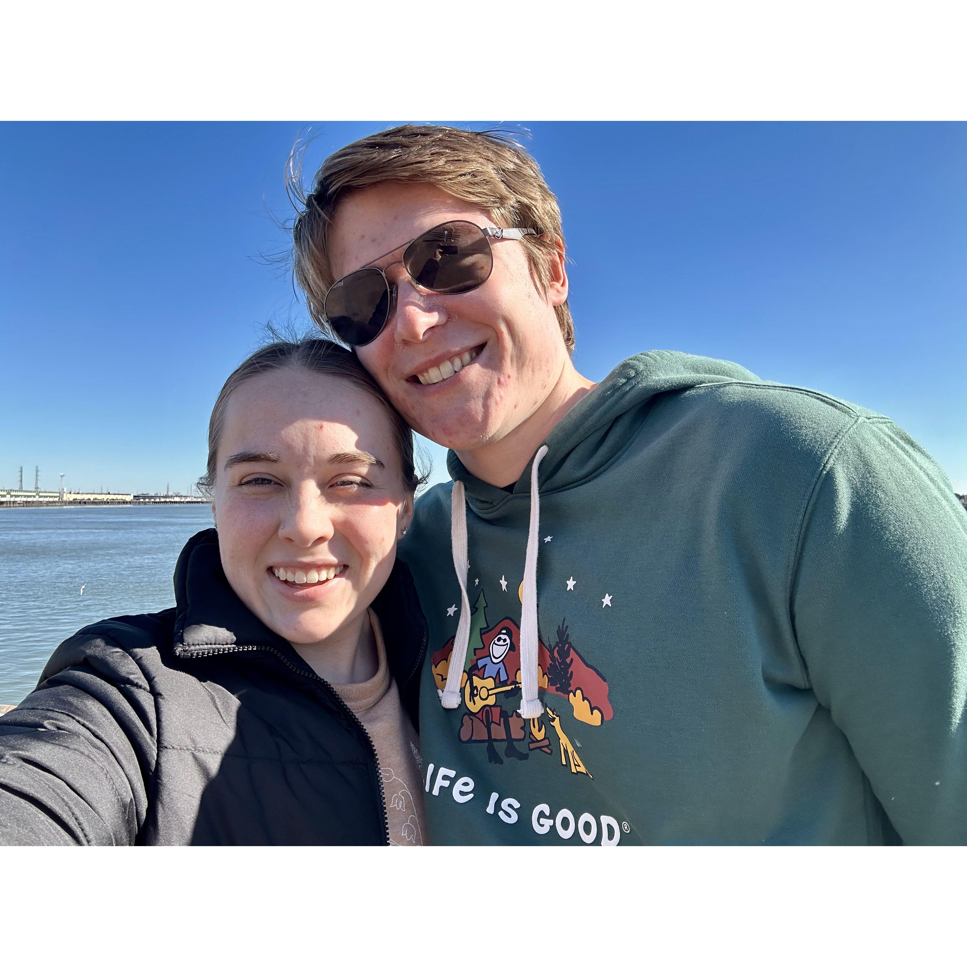 This picture was taken in New Orleans when we visited Liv's parents!