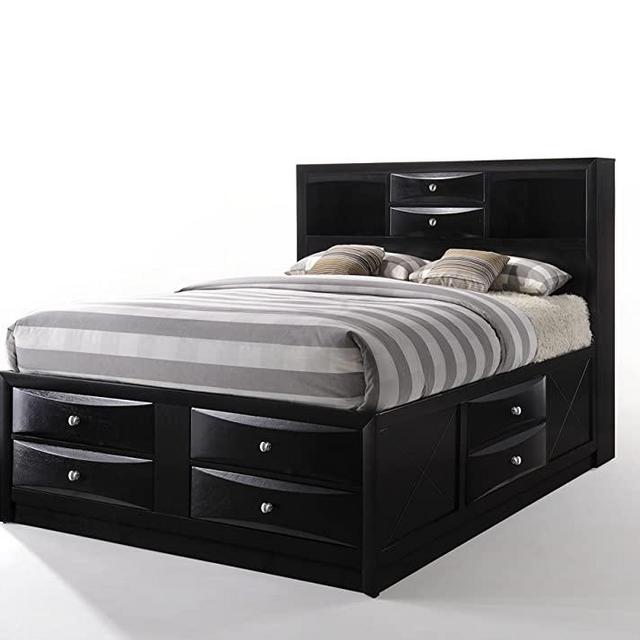 ACME Furniture AC-21610Q Bed, Queen, Black
