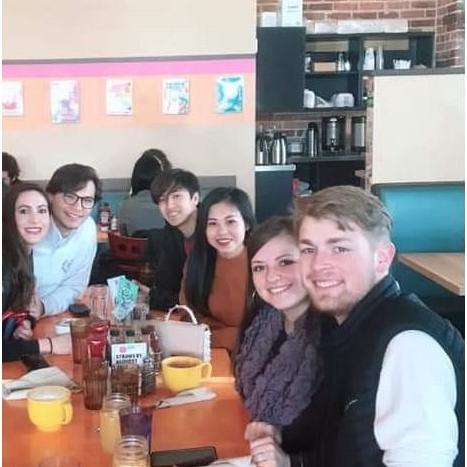 Brunch with friends in Denver, Colorado at our favorite breakfast spot, Jelly Cafe