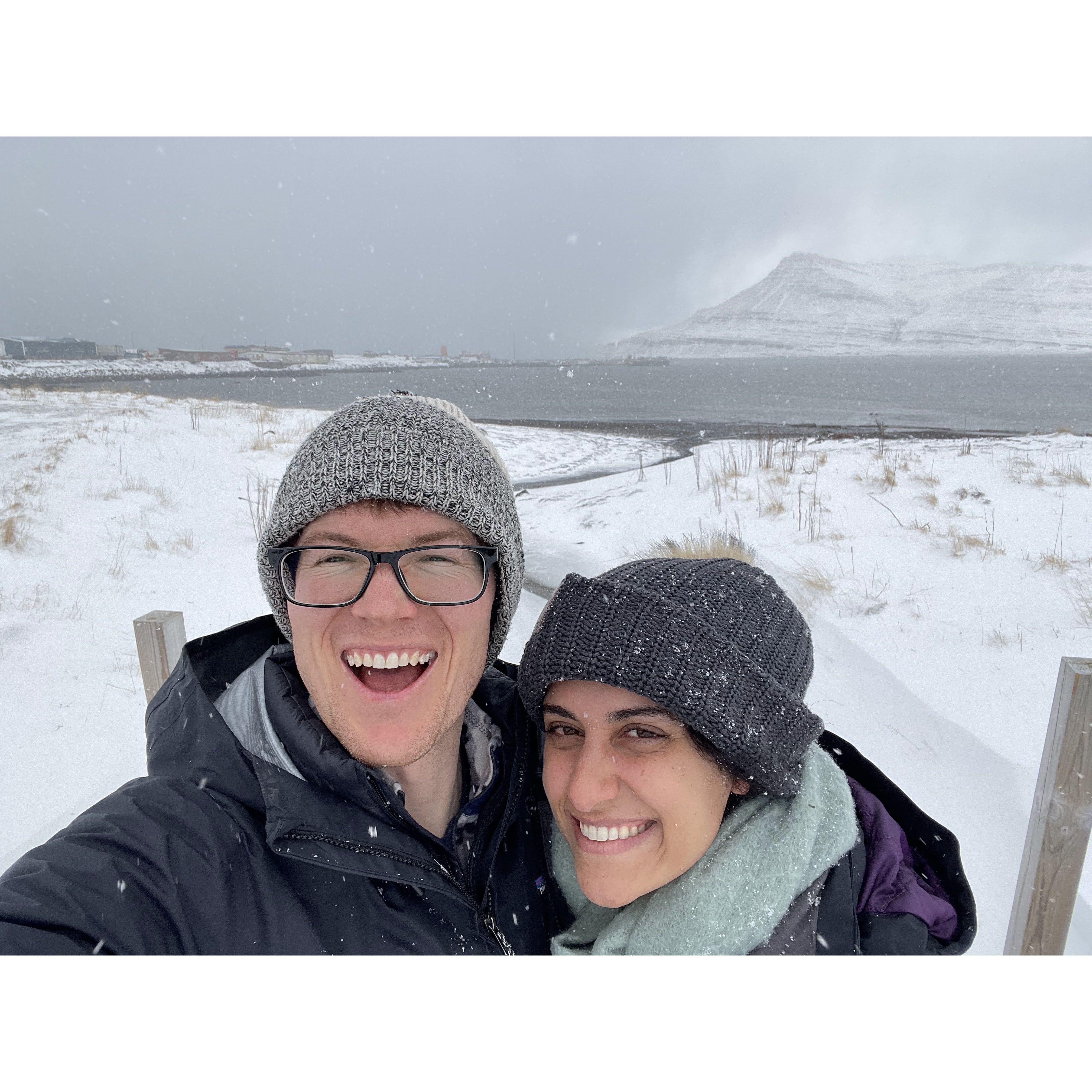 Carol LOVES the snow.