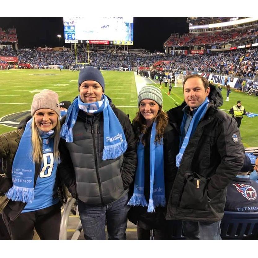 Titans game with Ally & Steve Ames