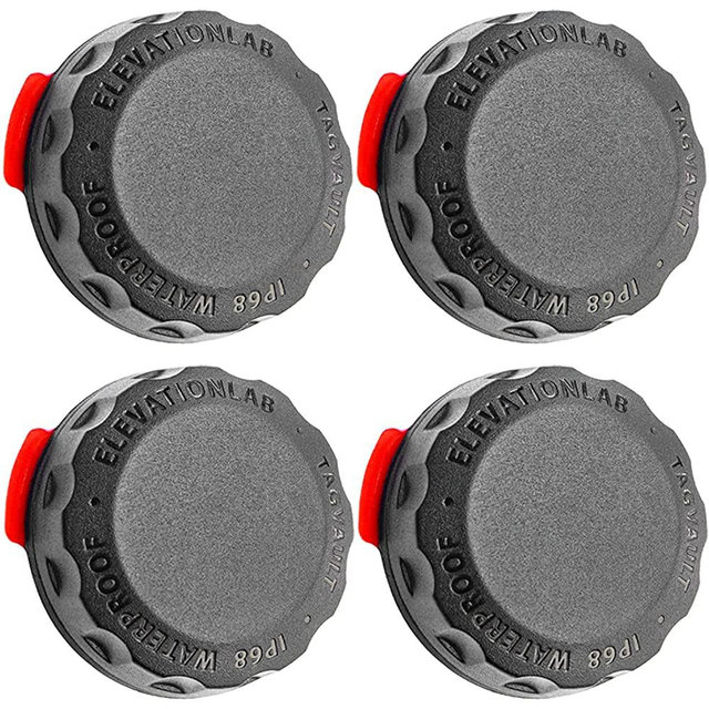 TagVault Surface - The First Waterproof AirTag Adhesive Mount | Ultra-Durable, Nondescript, Stick-On, Easy Screw-On Design, Patent Pending | Elevation Lab (4-Pack)