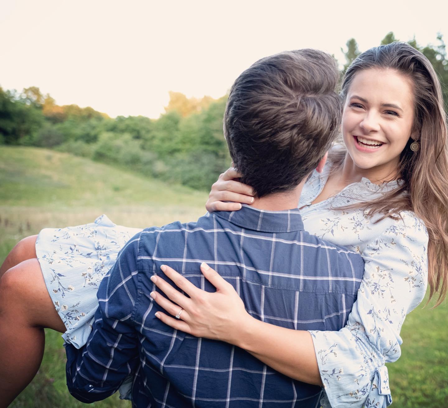 couldn’t stop smiling for our engagement pictures :)