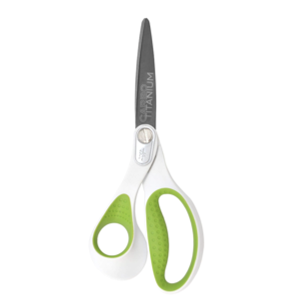Westcott 16935 8-Inch Heavy-Duty Lefty Carbo-Titanium Scissors For Office and Home, Straight (16935)