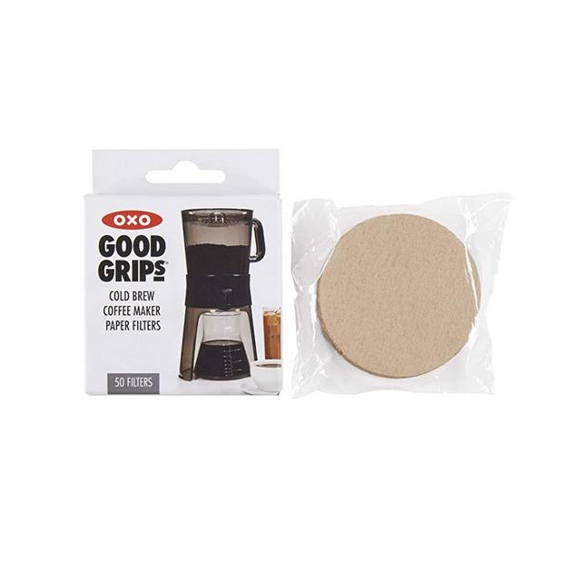 OXO Good Grips Cold Brew Coffee Maker Replacement Paper Filters, Brown, 50 Per Box