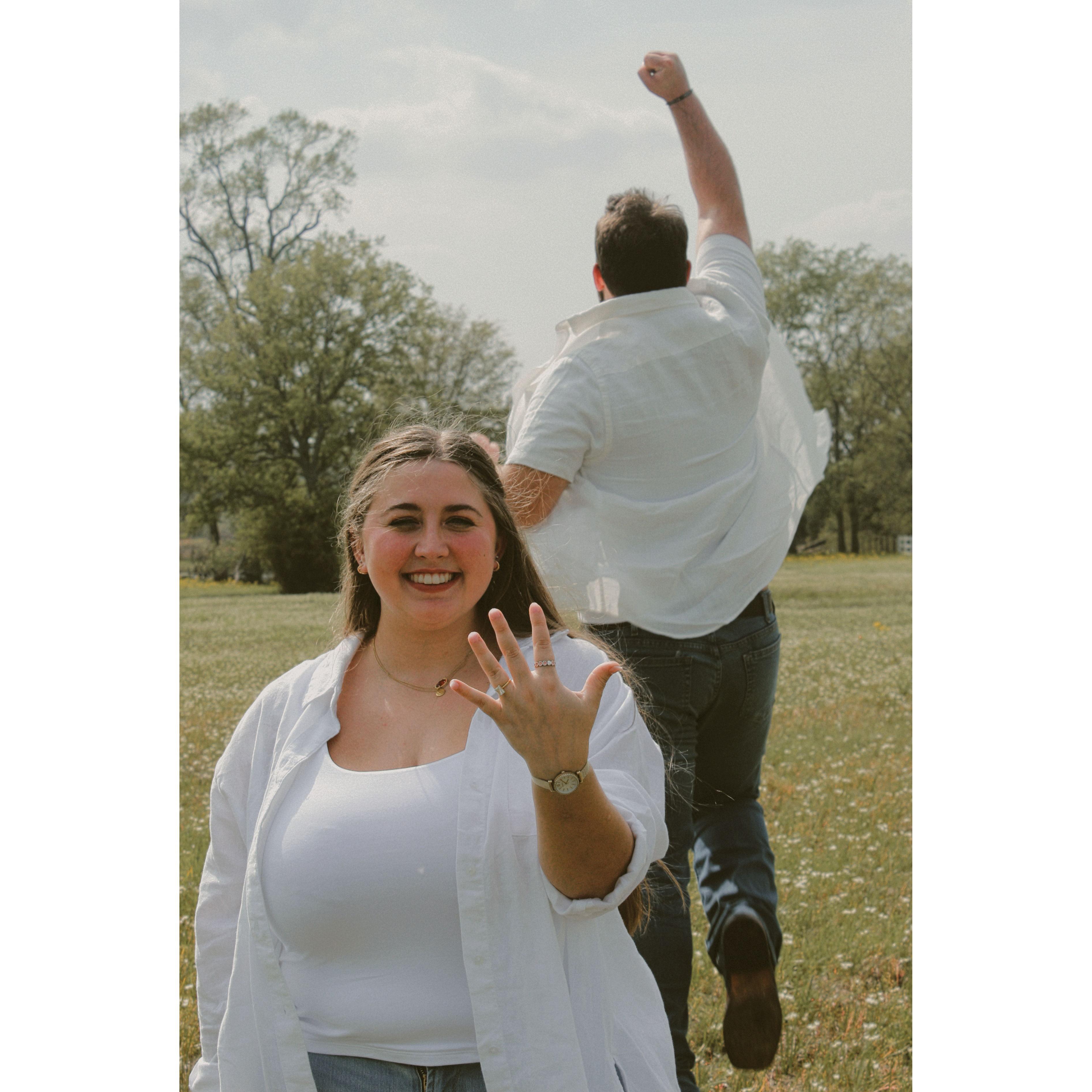 Sawyer feels "super" about getting married!