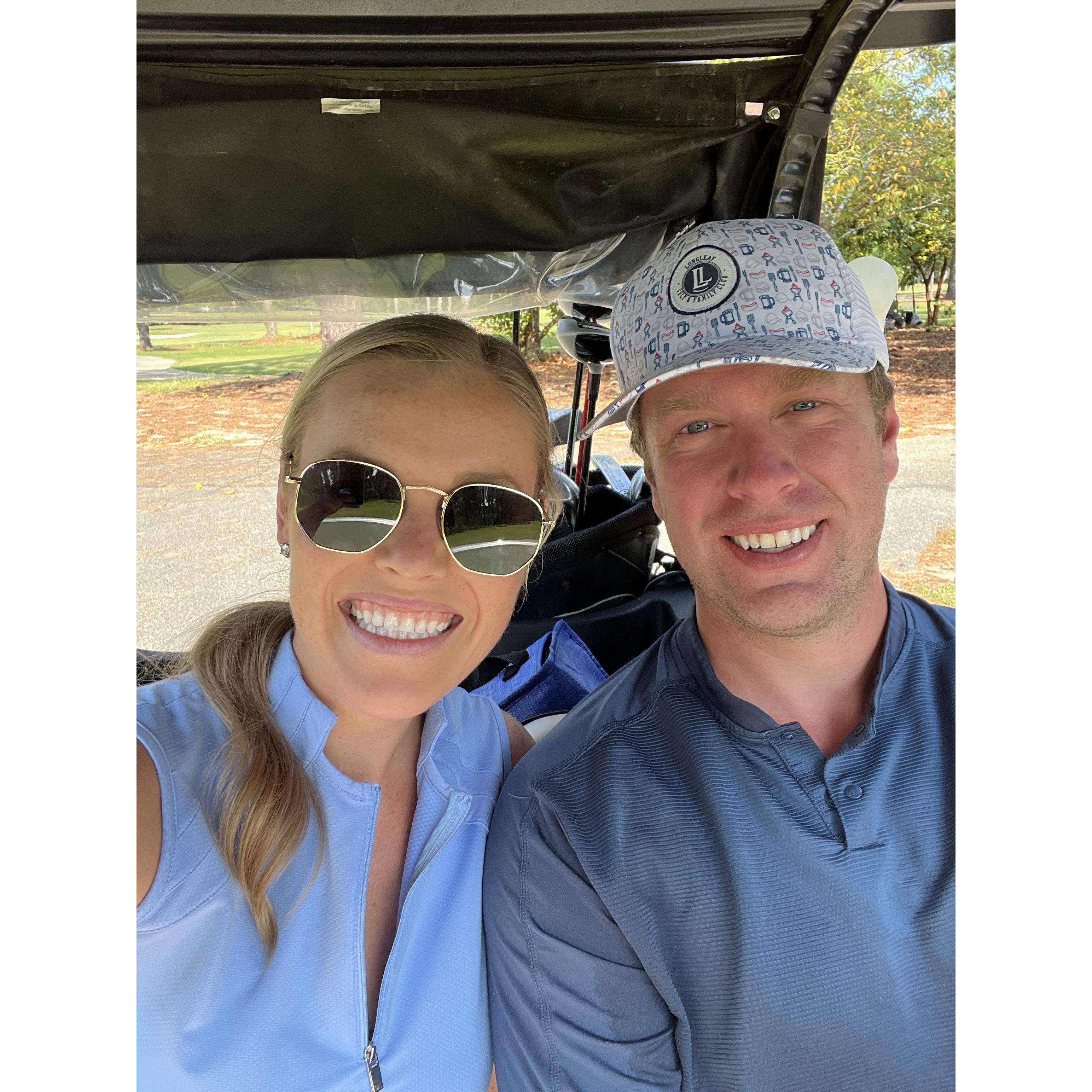 Chelsea's first time golfing