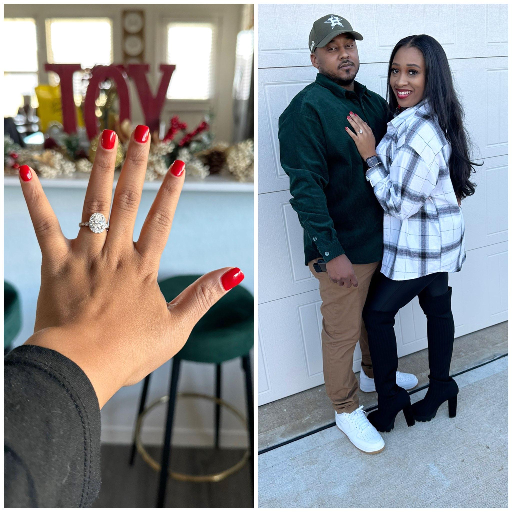 Christmas 2022, the day Micah popped the question!