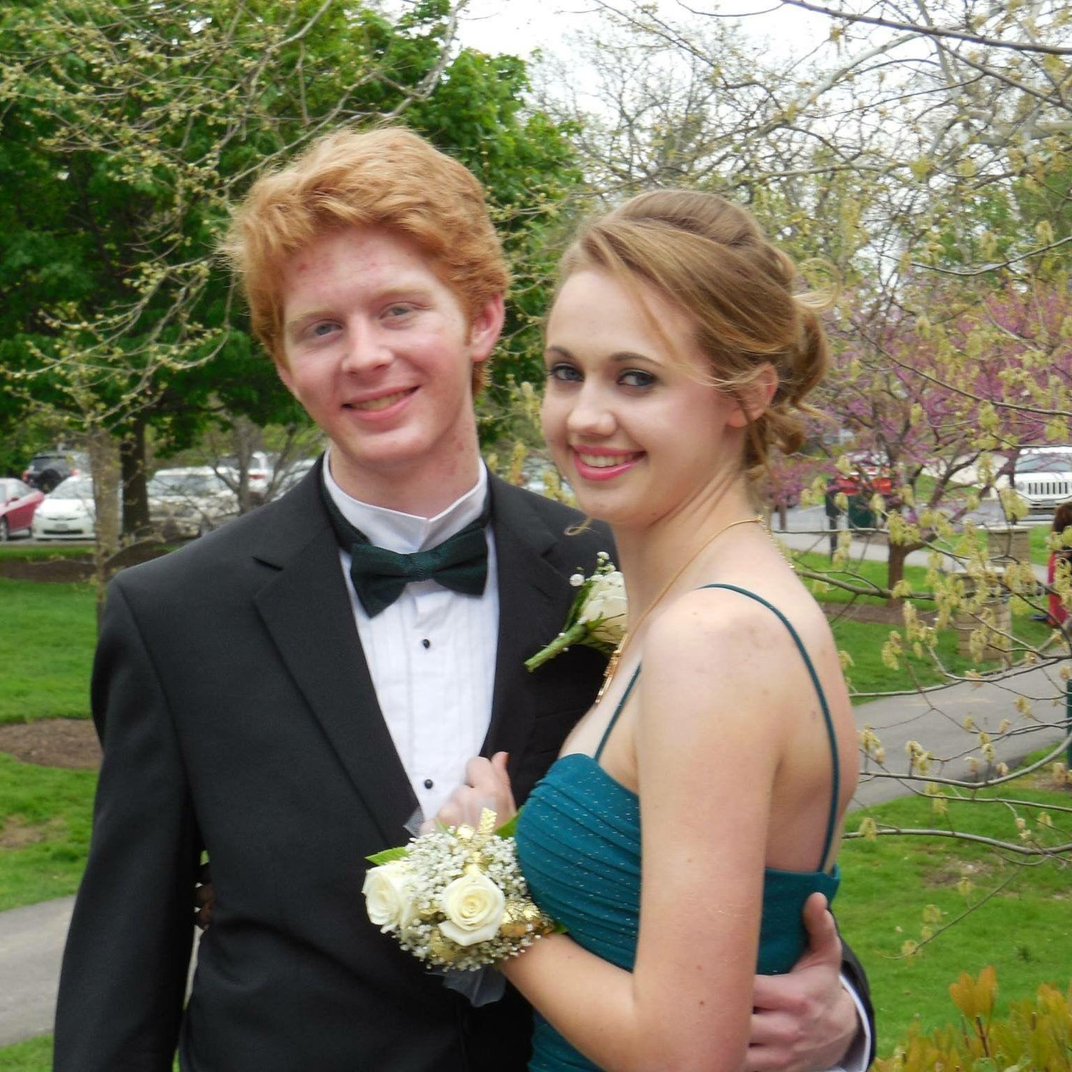 Attending Ursuline prom in 2014.