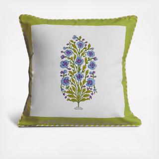 Botanical Study Blockprint Pillow Cover with Insert