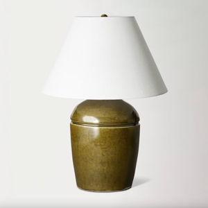 Ceramic Table Lamp (Green)