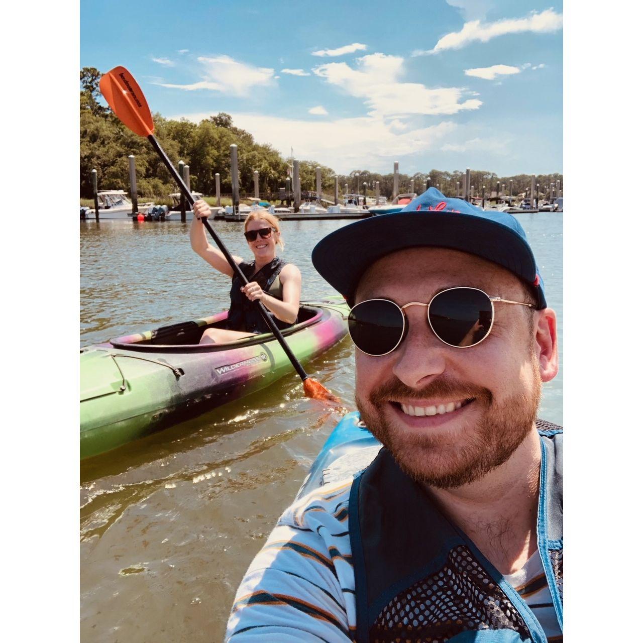 Kayaking in Hilton Head.