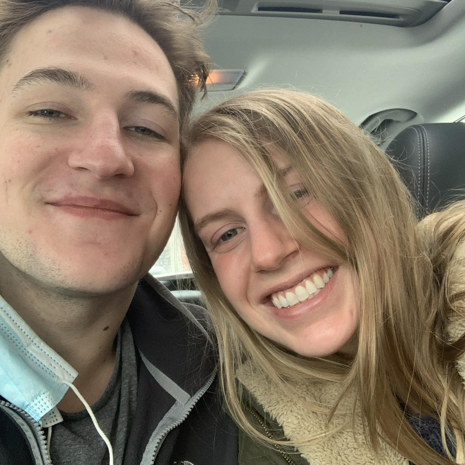Our first picture together (February 2021)