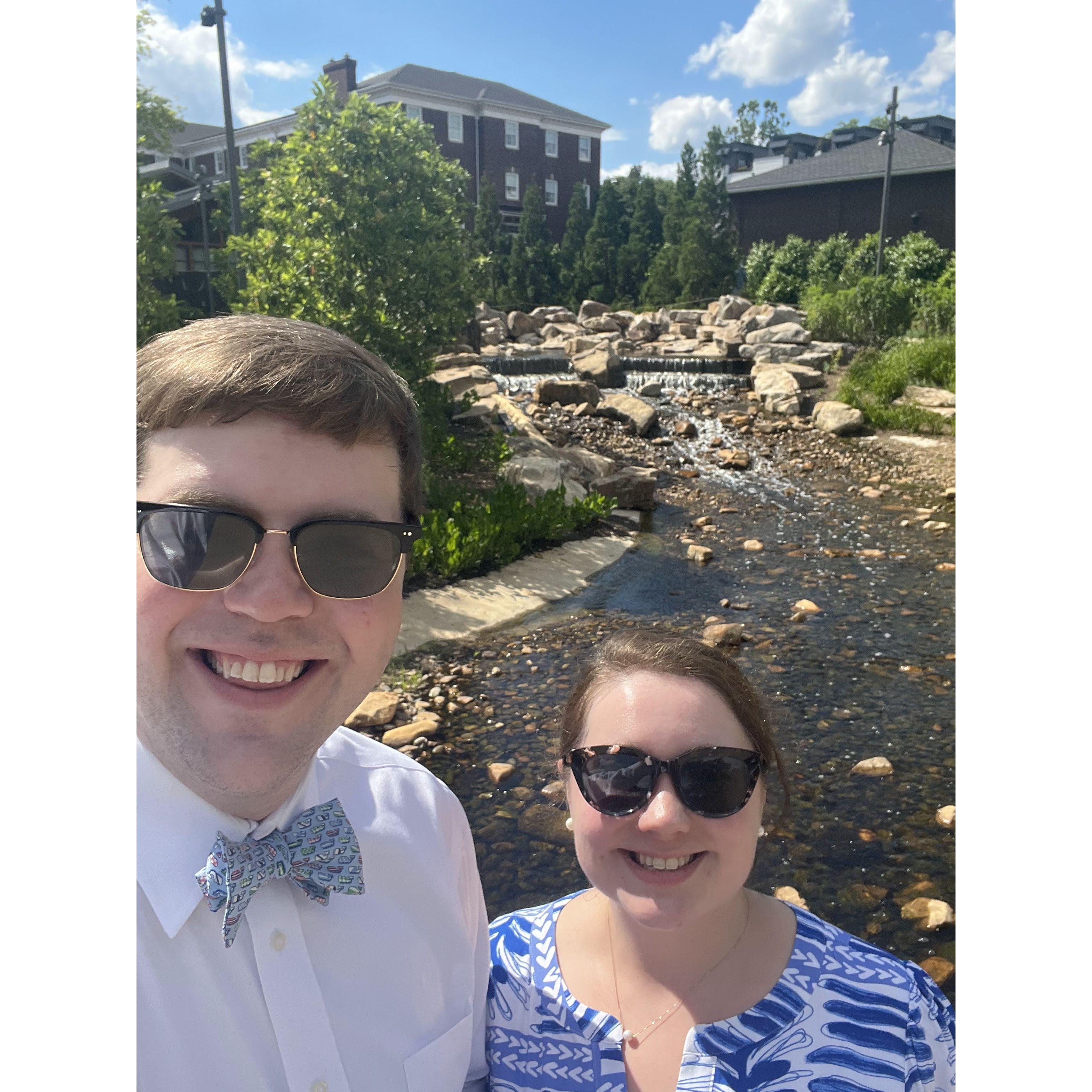 At Lauren's graduation in Raleigh