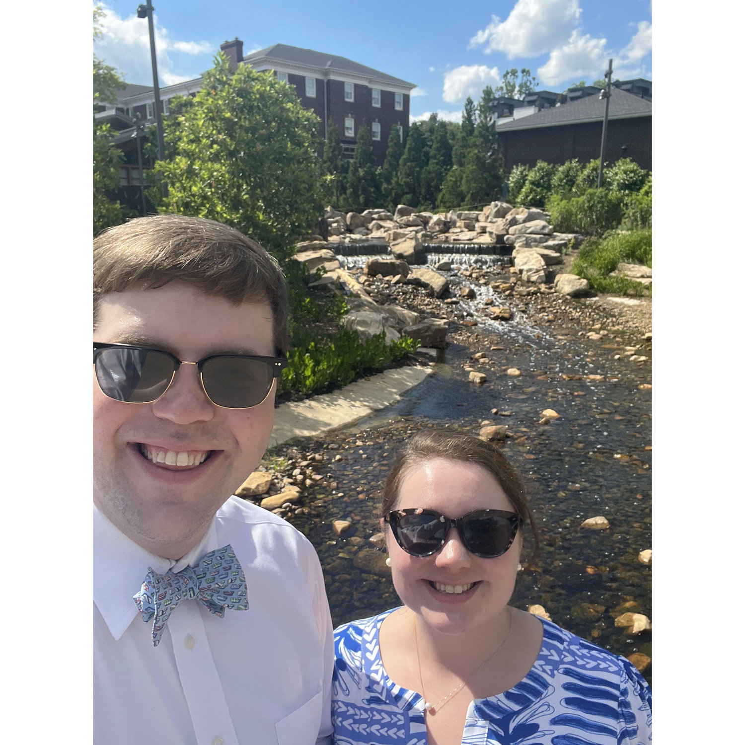 At Lauren's graduation in Raleigh
