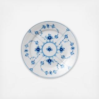 Blue Fluted Plain Dessert Plate