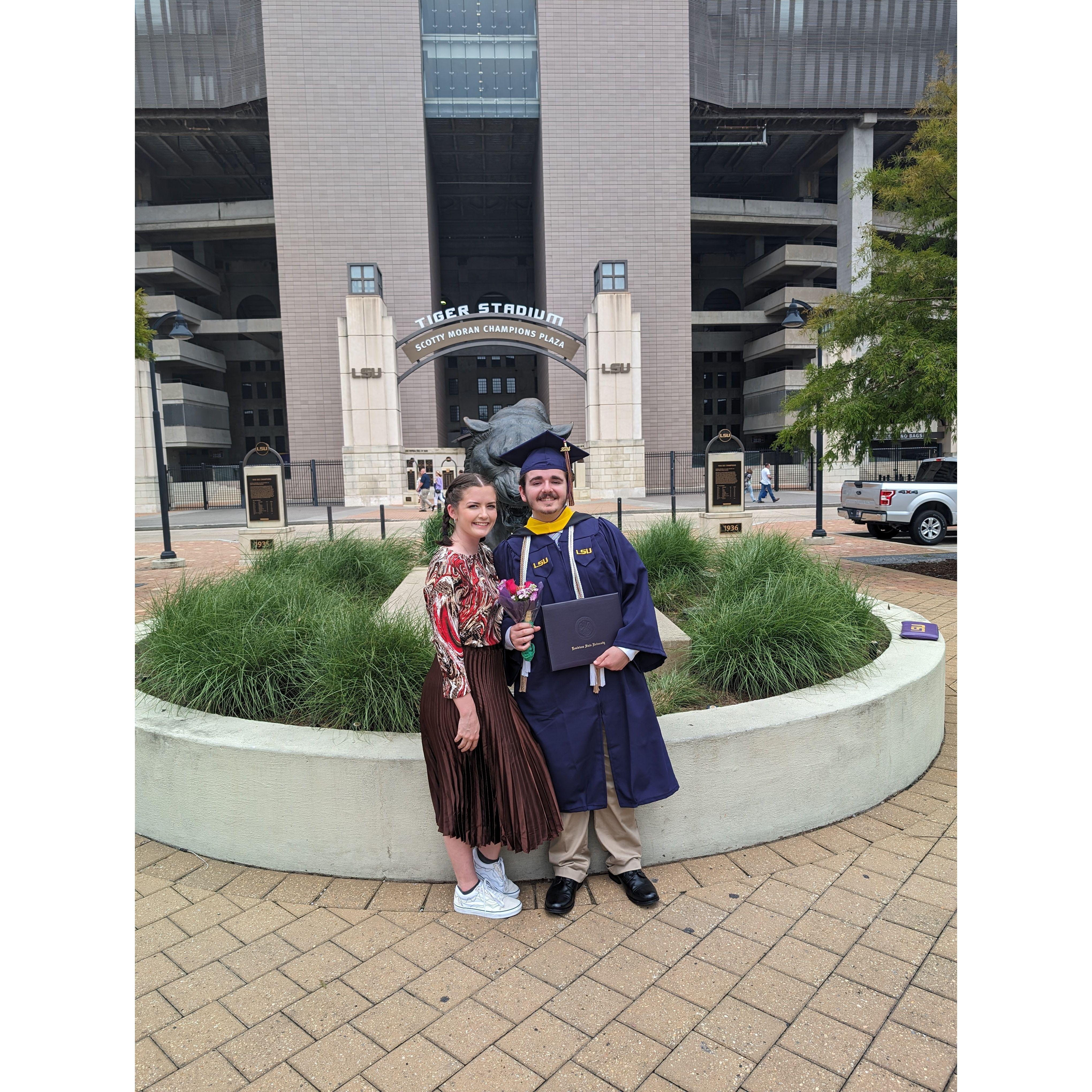 This is from Christopher's college graduation (May 2024)