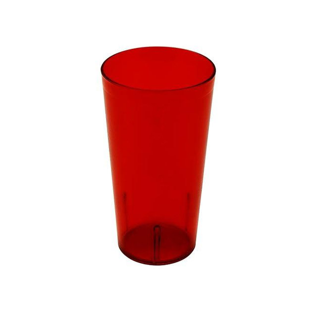 G.E.T. 6632-1-R-EC Heavy-Duty Plastic Restaurant Tumblers, 32 Ounce, Red (Set of 4)