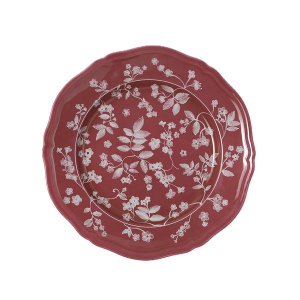 Floral Dinner Plate Magenta by Ginori 1735
