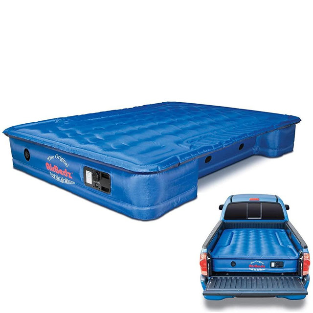 Pittman Outdoors PPI-105 AirBedz Truck Bed Air Mattress | Mid Size-Short Bed, 5-5.5 Feet in Length with Built-in Rechargeable Battery Air Pump | Tailgate Extension Included