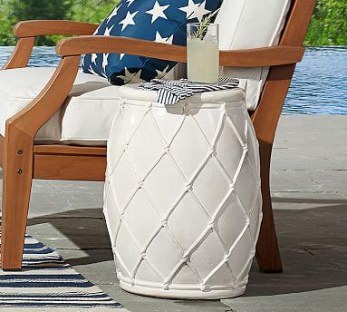 Net Ceramic Side Table