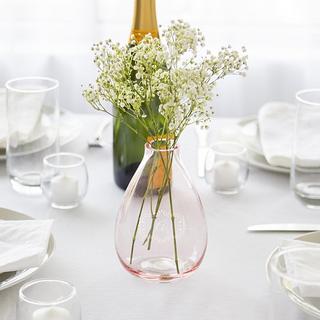 Personalized Blush Rose Glass Vase