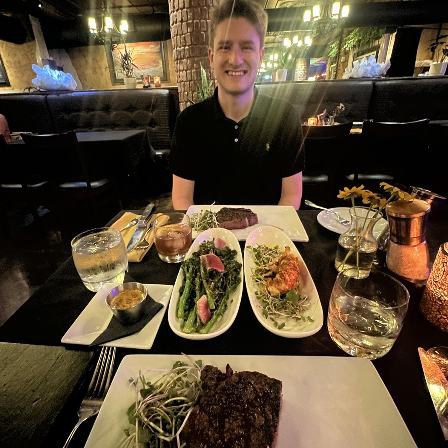 Engagement celebration dinner in Hot Springs, Arkansas!