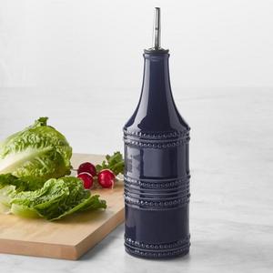 Blue Ceramic Oil Container