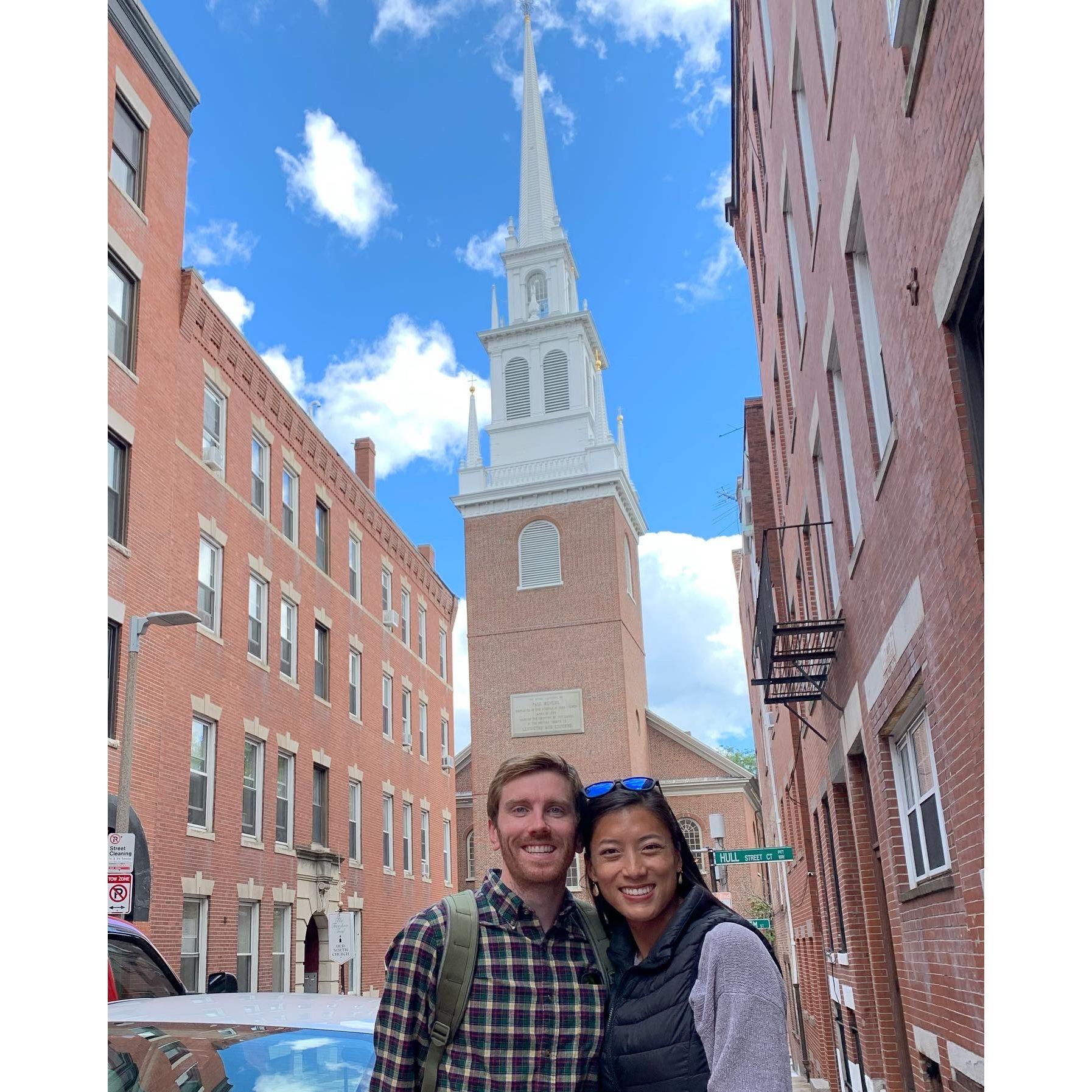 “One if by land, two if by sea!” Old North Church, Boston, MA