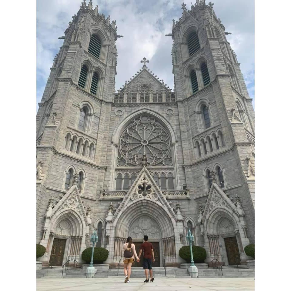 At the Cathedral Basilica of the Sacred Heart in New Jersey 🙏🏻