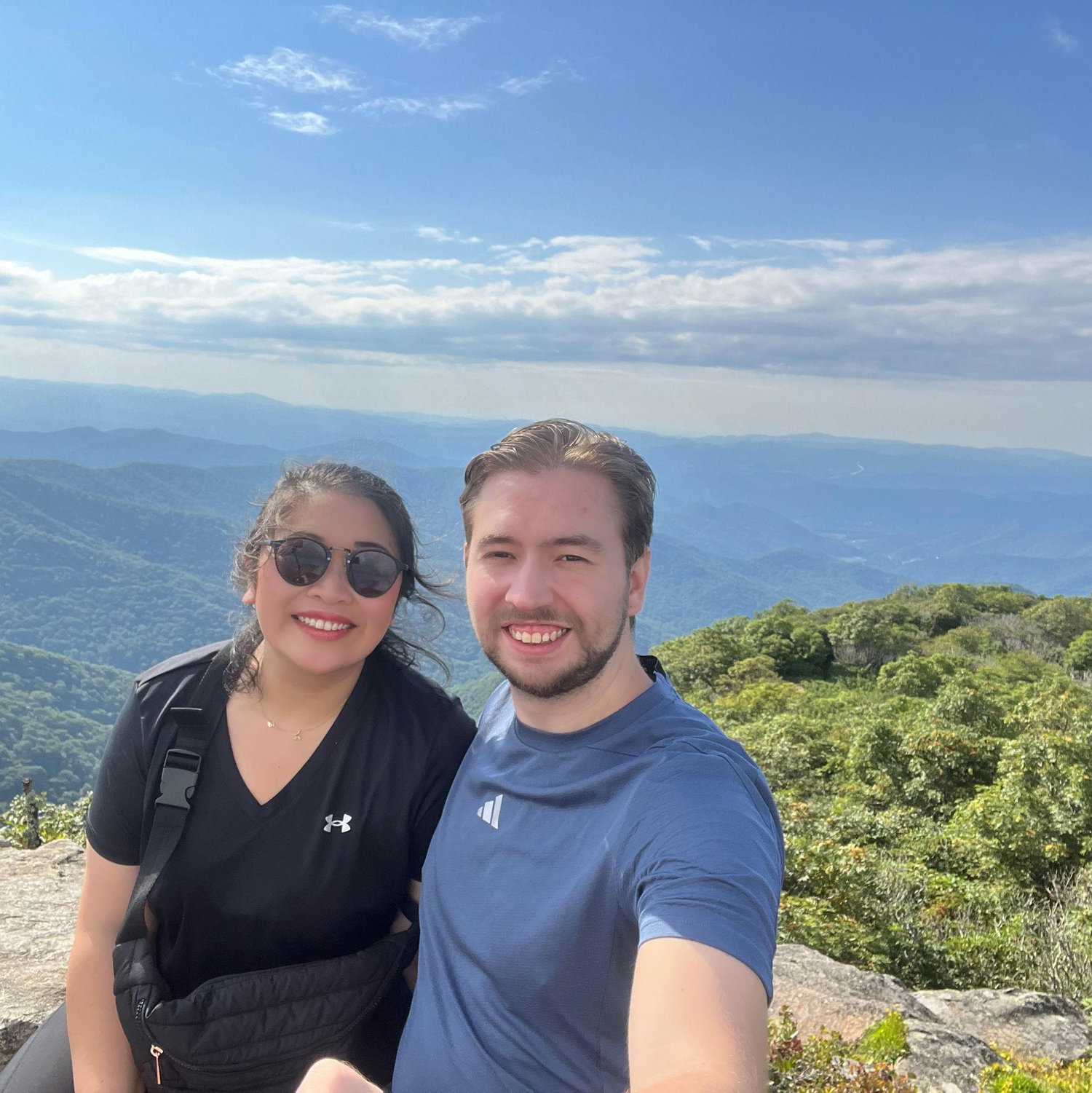 Lots of hiking and marveling at the gorgeous Blue Ridge Mountains!