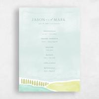 Blue Wedding Program - Vallejo