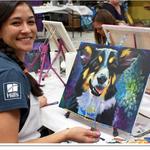 Purple Easel