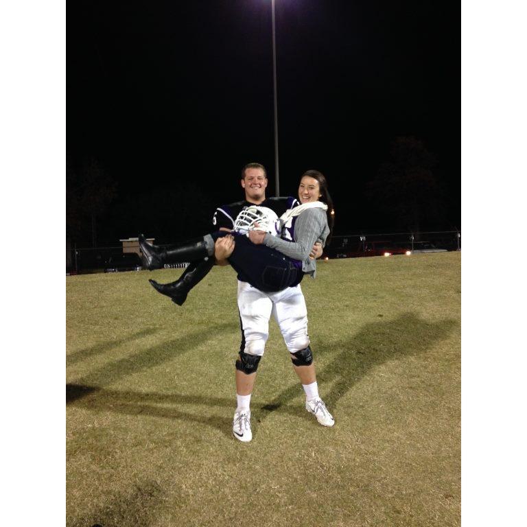 Blake's last high school home game.