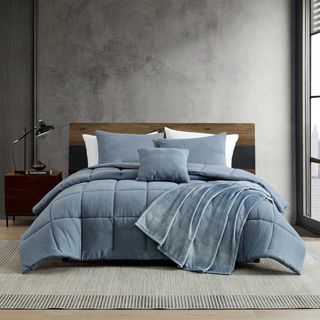 Urban Ombre Chevrier Enzyme Washed 5-Piece Comforter Set