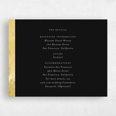 Multi-Colored Wedding Enclosure - Jules Foil