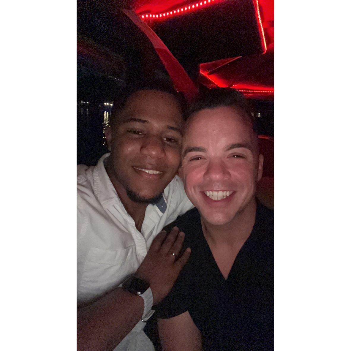 The night of our engagement