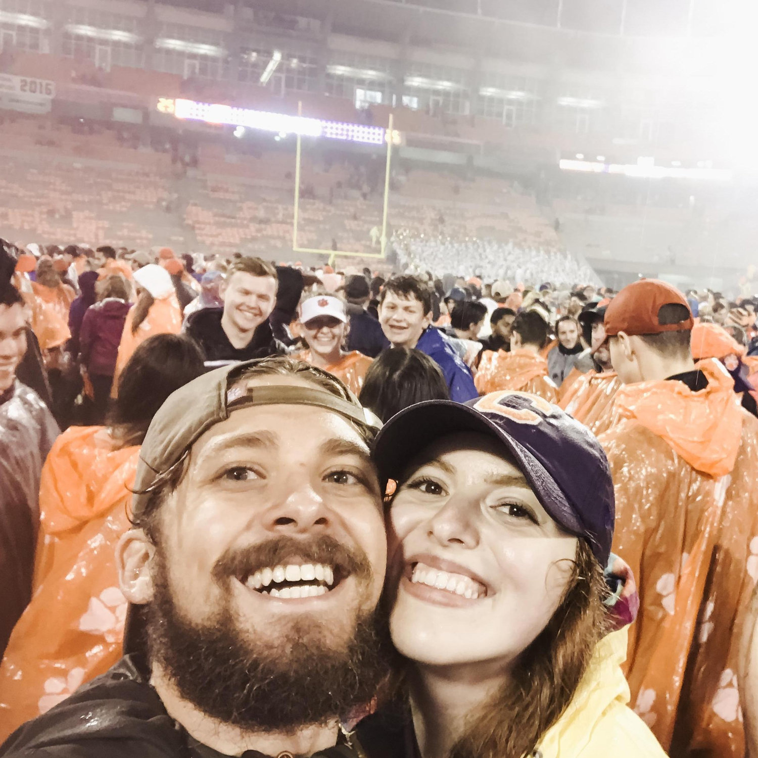 Arm and Ooooolivia's first Clemson game together. Go tigers!