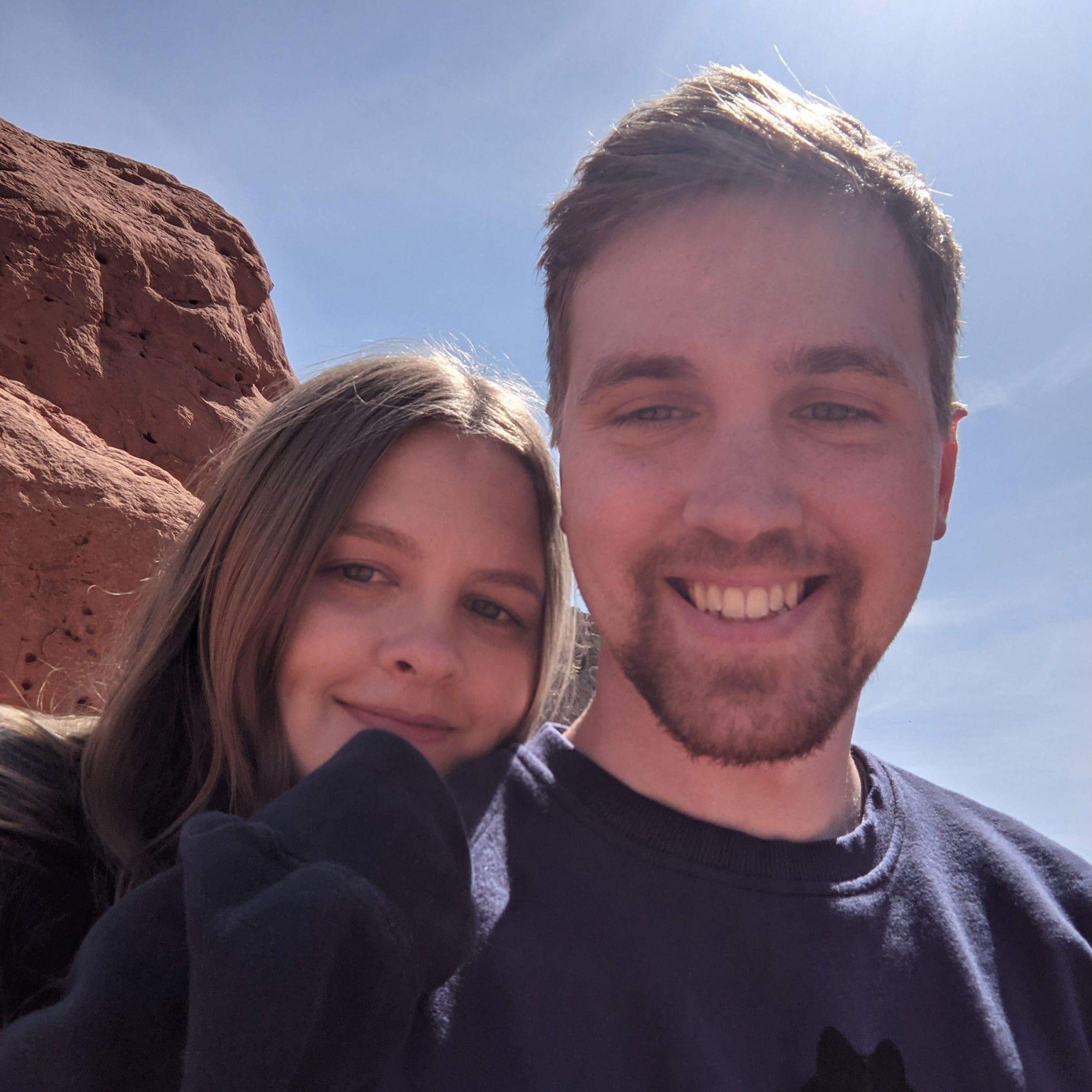 Enjoying the view in Garden of the Gods