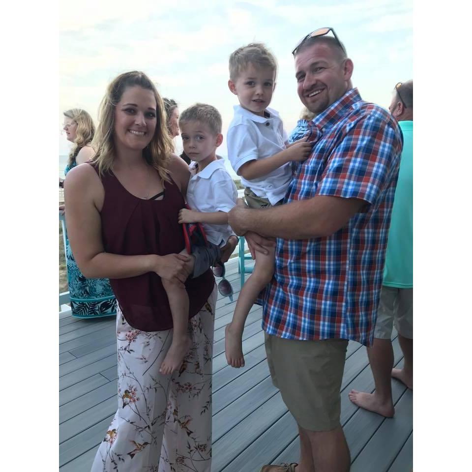 Matt & Nakole with their beautiful boys, Kellen and Kole