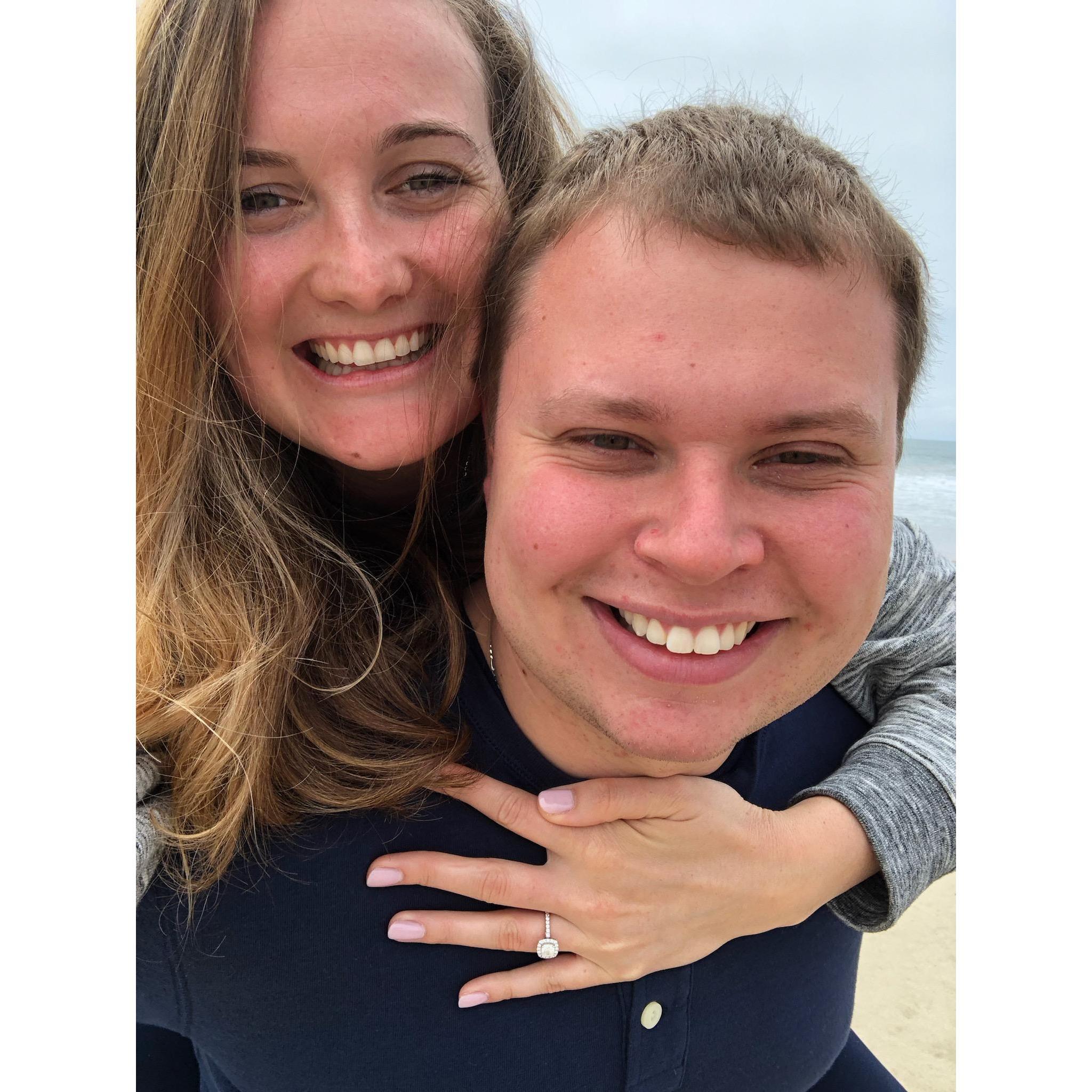 We took this photo a day after Matthew popped the question.