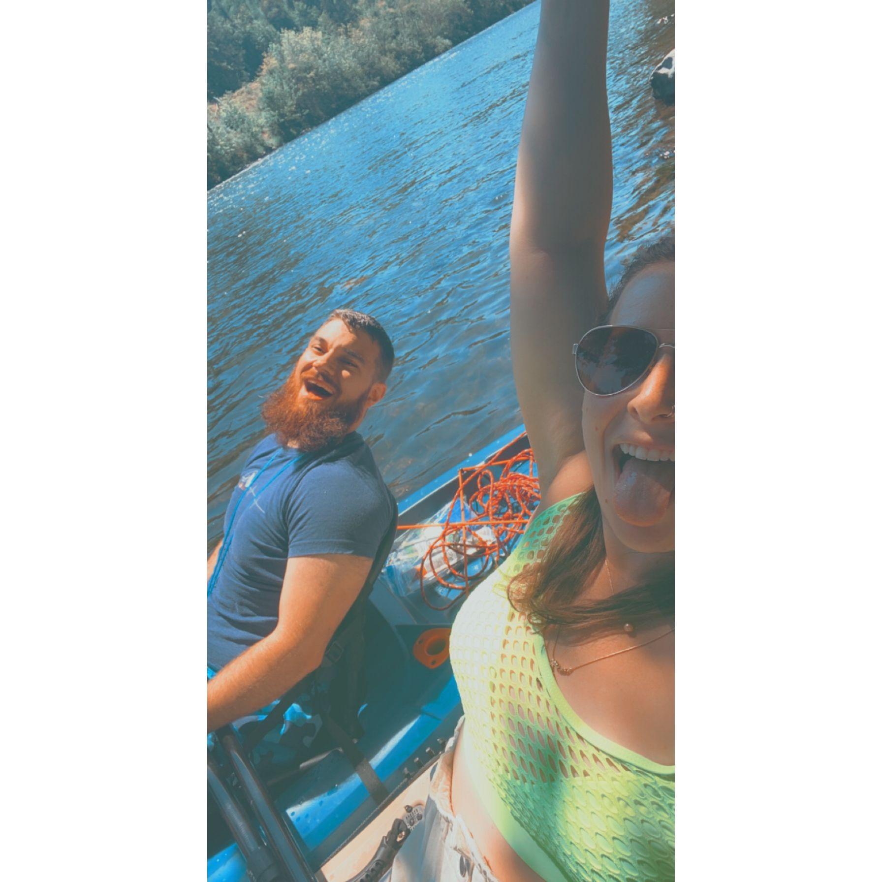 Kayaking on the Rogue River, Oregon